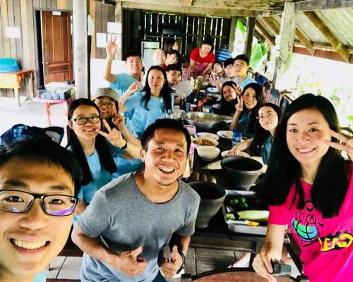 group in laos