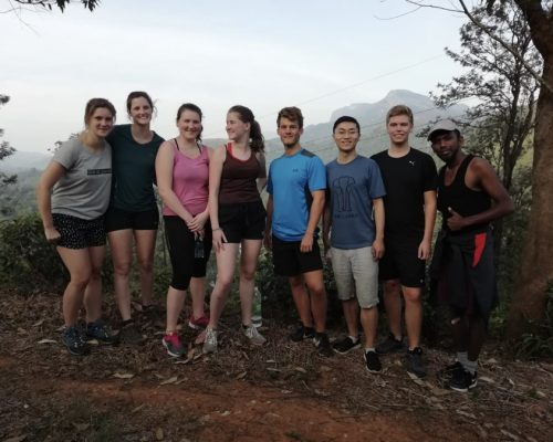 group on hill trekking week