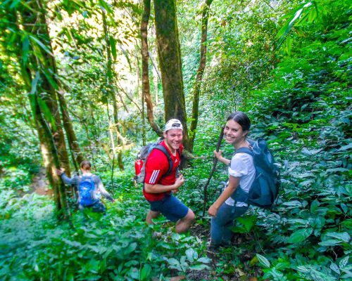 hiking in jungle goa