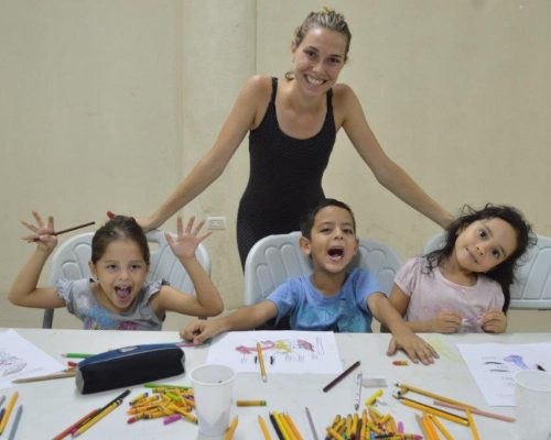 colouring at kindy