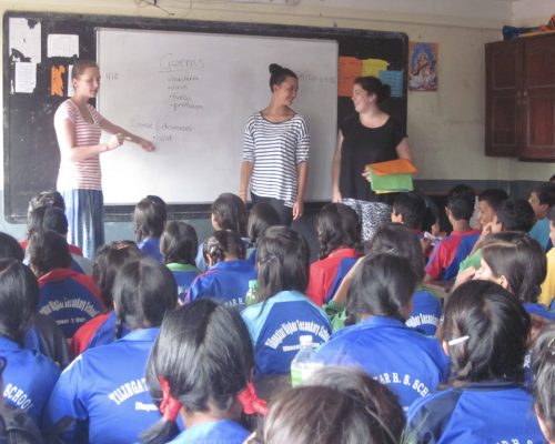 participants at front of class