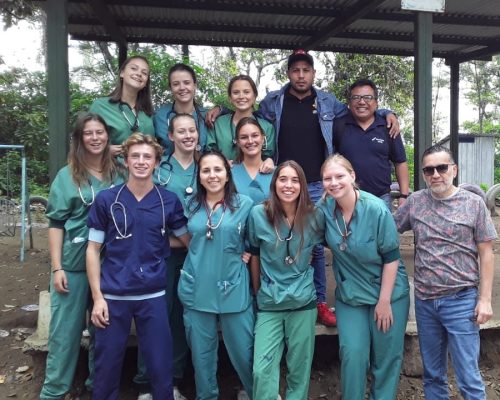 medical participants in scrubs