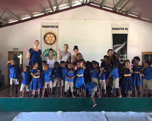 nutrition volunteers at school in vanuatu