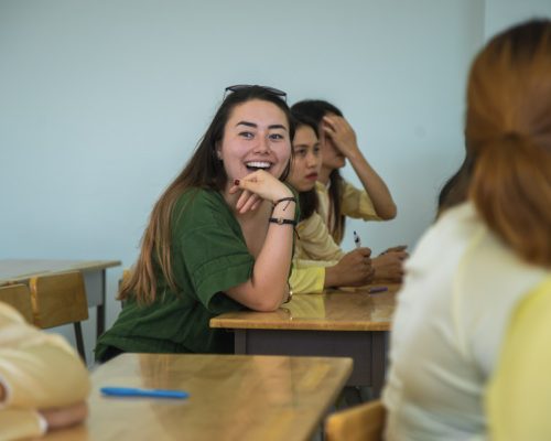 participant laughing