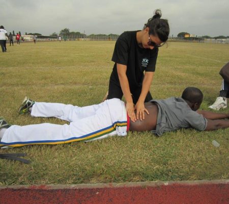 treating a runner with physio