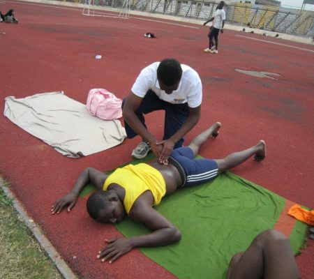 treating a runner with physio