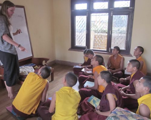 teaching monks