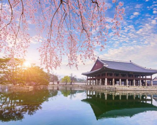 temple on water