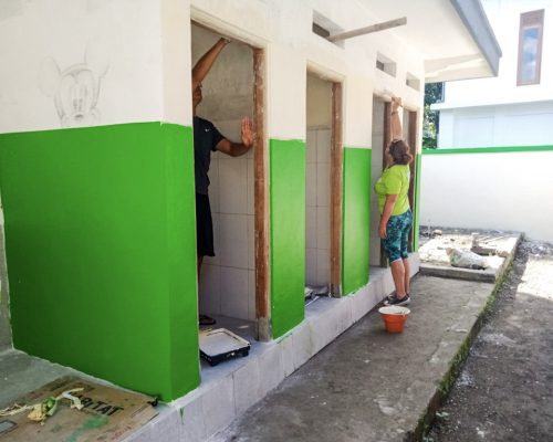 painting the walls