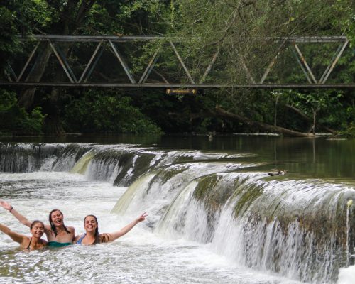 waterfall swimming in Thailand